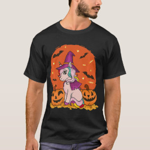 T-shirt Fun Halloween Witchy Unicorn Cute