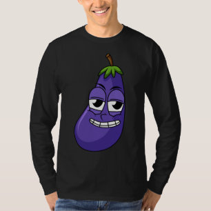 T-shirt Fun Happy Eggplant Designs for Fruit Vegetable Veg