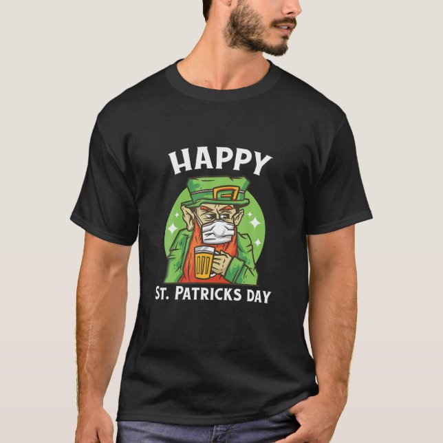 T-shirt Fun Happy St Patrick's Day Beer (Devant)