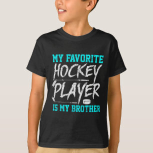 T-shirt Fun Hockey Tee Frère nouveauté Cadeau frère
