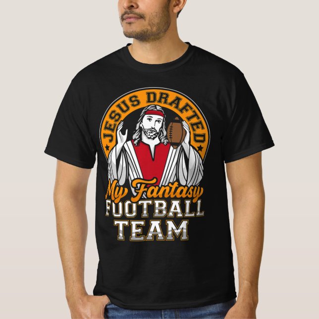 T-shirt Fun Imaginaire Football Jésus A Rédaction Mon Équi (Devant)