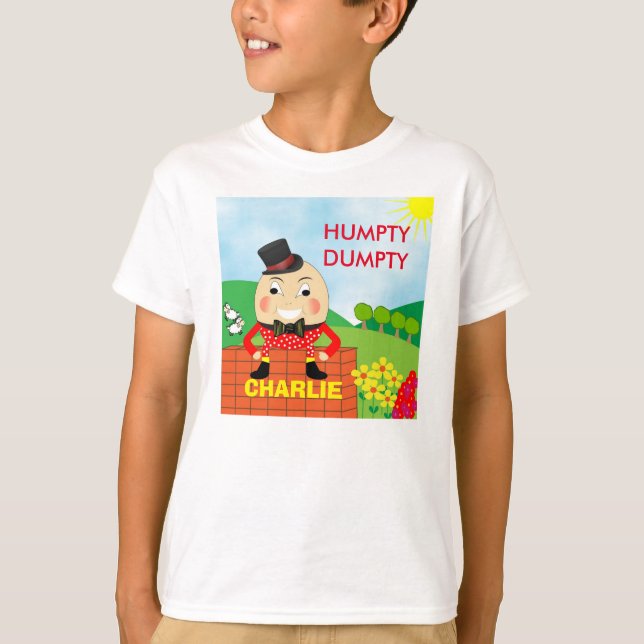T-shirt Fun Jolly Humpty Dumpty Cute personnalisée (Devant)