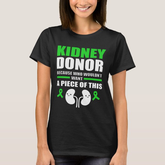 T-shirt Fun Kidney Stone Donateur de rein (Devant)
