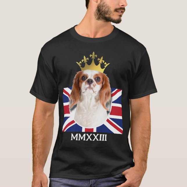 T-shirt Fun KING CHARLES Espagne Union Jack (Devant)