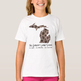 T-shirt Fun Lake Michigan Great State State pétoskey rock