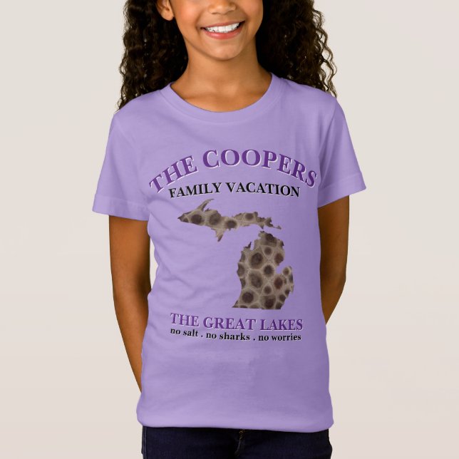 T-Shirt Fun Lake Michigan Great State State pétoskey rock (Devant)