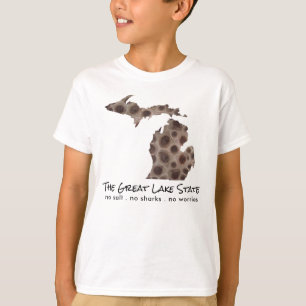 T-shirt Fun Lake Michigan Great State State pétoskey rock