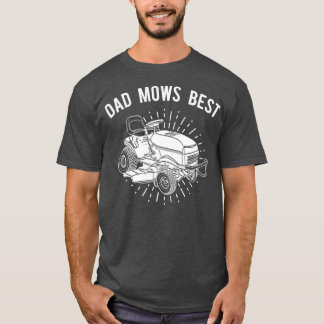 T-shirt Fun Lawn Mower T Papa Mows Meilleure tondeuse à ga