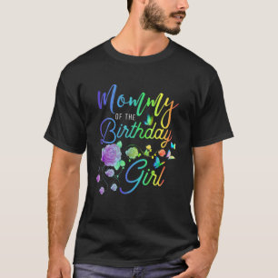 T-shirt Fun Maman De L'Anniversaire Fille Mères Filles Fem