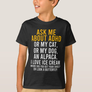 T-shirt Fun Me Demander À Propos De Adhd Autism Mental Hea
