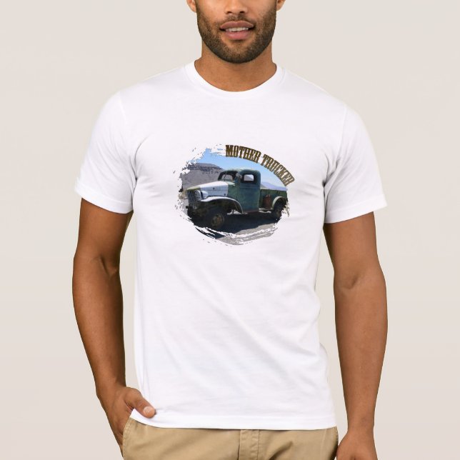 T-shirt Fun Mère Chemise Trucker ! (Devant)