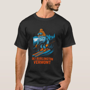T-shirt Fun Monster Ski à Burlington Vermont Ski