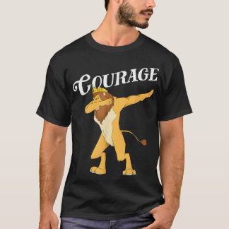 T-shirt Fun Oz Cowardardardardant Lion Courage Chemise Art