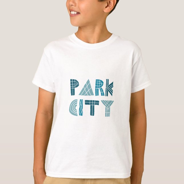 T-shirt fun park city utah text (Devant)