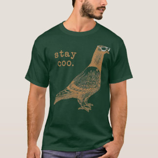 T-shirt Fun Pigeon Chemise Cool Oiseau Avec Lunettes De So