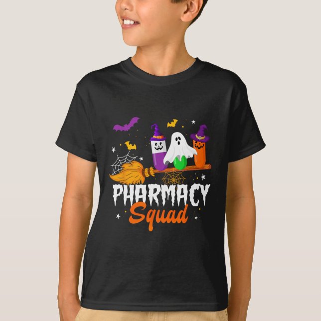 T-shirt Fun Pills Pharmad Squad Pharmacist Technicien Hal (Devant)