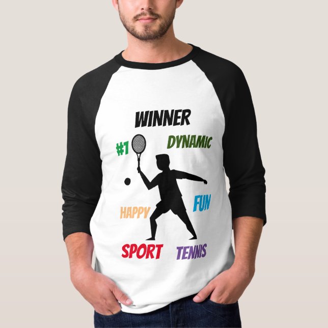 T-shirt Fun player tennis  (Devant)