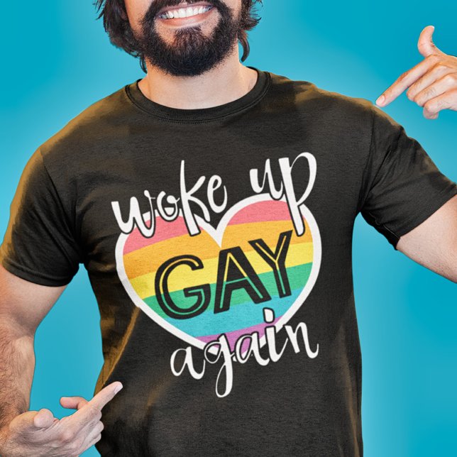 T-shirt Fun pride mois lgbt réveillé gay à nouveau (Créateur téléchargé)