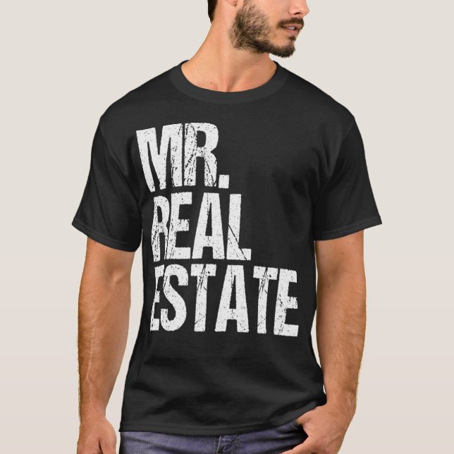 T-shirt Fun Real Estate Agent Broker Investor Residential  (Devant)
