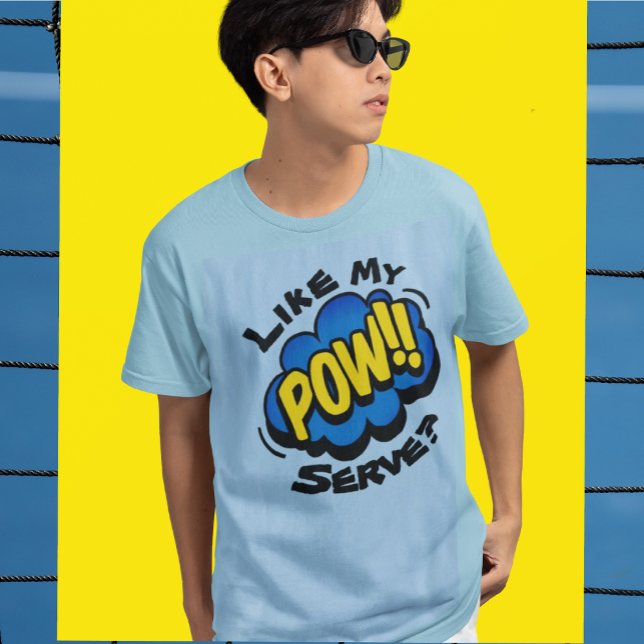 T-shirt Fun Retro Pop Art Pickleball Boys (Yep, we like your serve! )