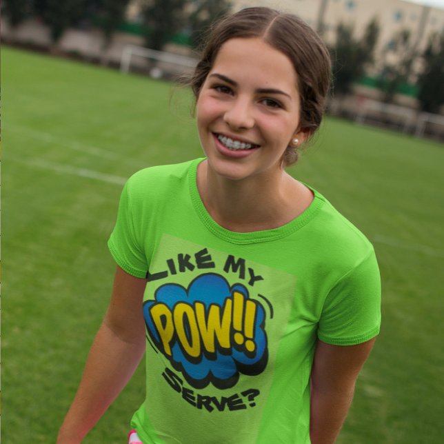 T-shirt Fun Retro Pop Art Pickleball Girls (Wow! Pow!)