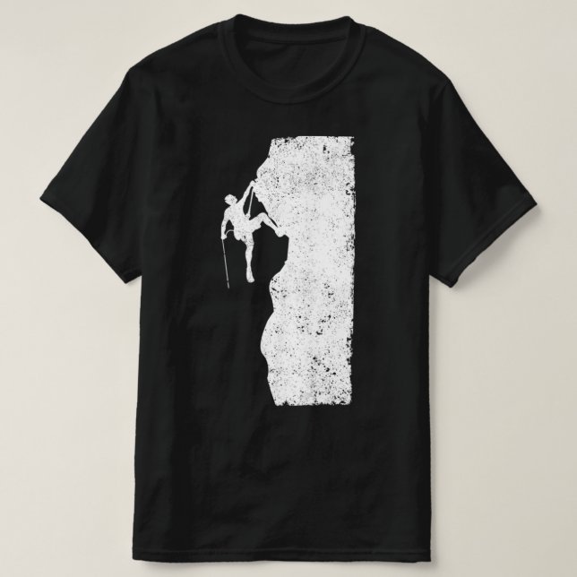 T-shirt Fun Rock Escalade Mountain Climber Bouldering Moun (Design devant)