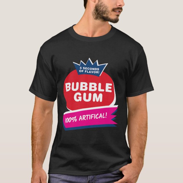 T-shirt Fun rose bulle gomme Halloween Costume (Devant)