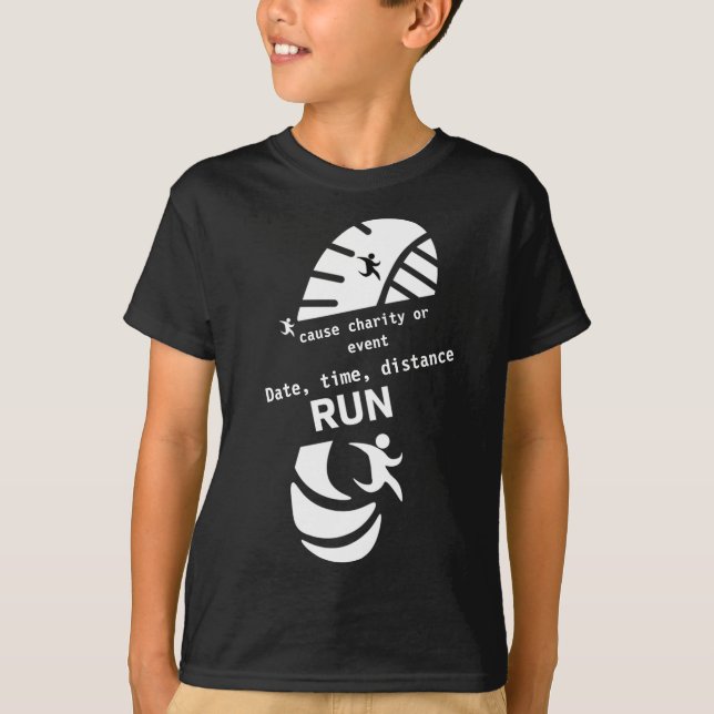 T-shirt Fun Run Event Cause Charity Promotion Prize Two-To (Devant)
