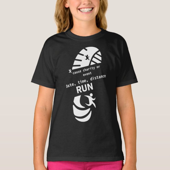 T-shirt Fun Run Event Cause Charity Promotion Prize Two-To (Devant)
