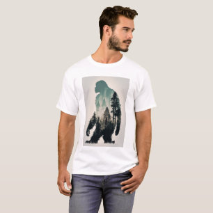 T-shirt Fun Sasquatch Big Foot Legend Wilderness Forest