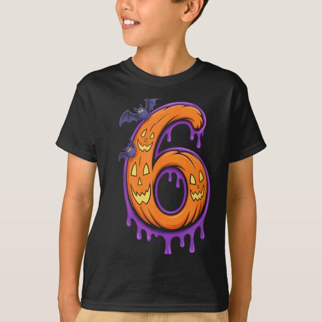 T-shirt Fun Six Seven 6 7 Meme Design Couples Halloween  (Devant)