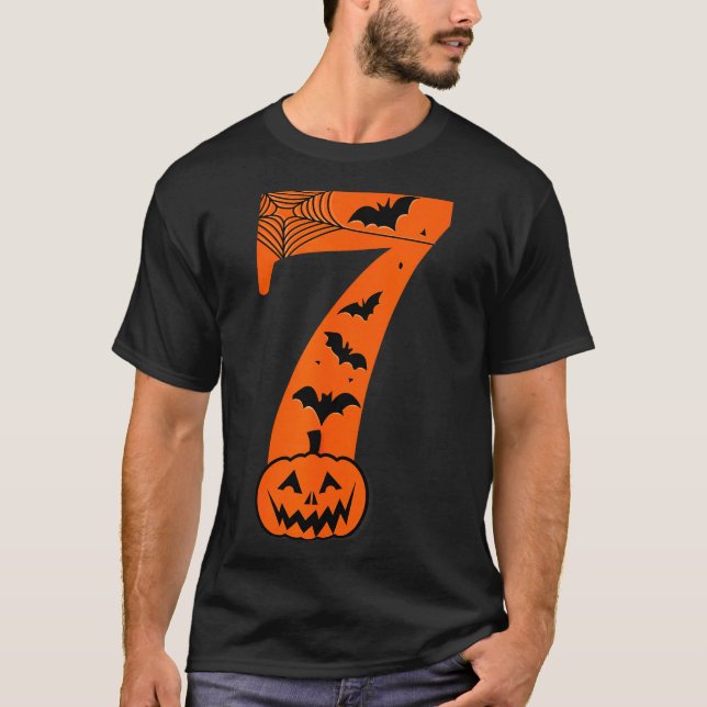 T-shirt Fun Six Seven 6 7 Meme Design Couples Halloween  (Devant)