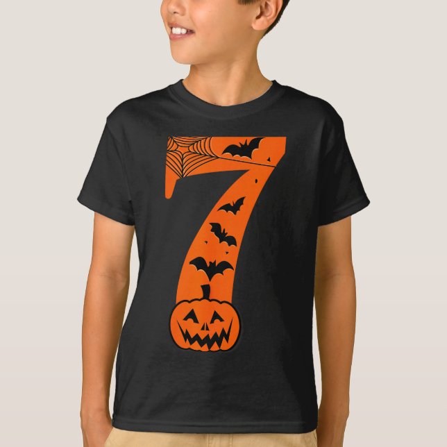 T-shirt Fun Six Seven 6 7 Meme Design Couples Halloween  (Devant)