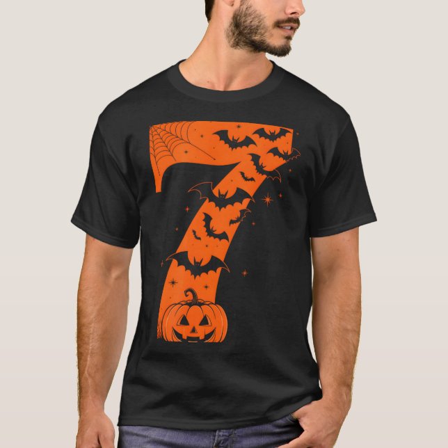 T-shirt Fun Six Seven 6 7 Meme Design Couples Halloween  (Devant)