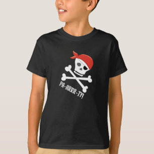 T-shirt Fun Skull Crossbones Pirate Thème Pa-arrr ty!