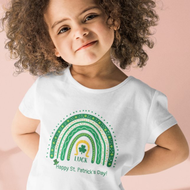 T-Shirt Fun St Patrick Boho Rainbow Luck Clover Leprechaun (Créateur téléchargé)