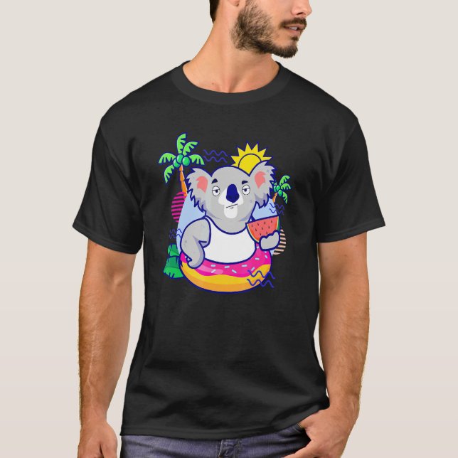 T-shirt Fun Summer Ice Cream I Melon Koala I (Devant)