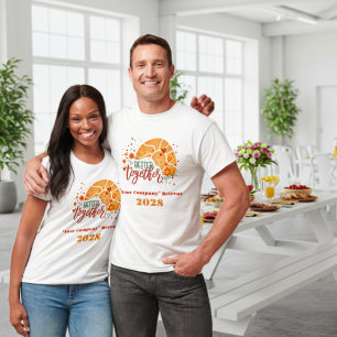 T-shirt Fun Sun Retro Mieux Ensemble Nom Customisé Année