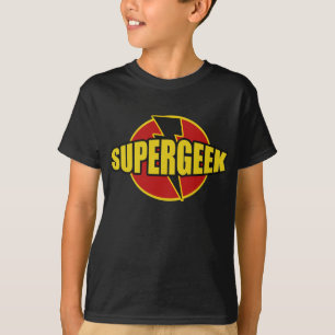 T-shirt Fun SUPERGEEK Graphic TEE
