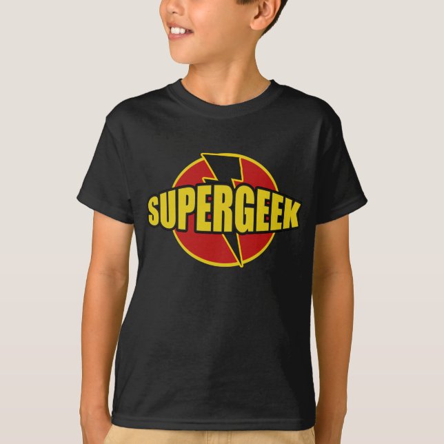 T-shirt Fun SUPERGEEK Graphic TEE (Devant)