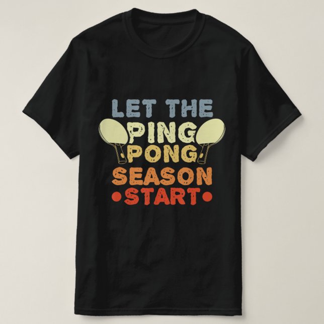 T-shirt Fun Table Tennis Quersey pour Ping Pong Player (Design devant)