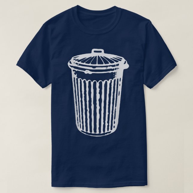 T-shirt Fun TRASH CAN Garbage Day (Design devant)