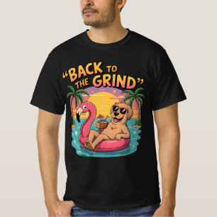 T-shirt Fun Vacances Chien Cool Golden Retriever Beach Shi