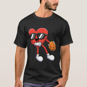 T-shirt Fun Valentines Jour Coeur Jouer Bysketbyll Boys K
