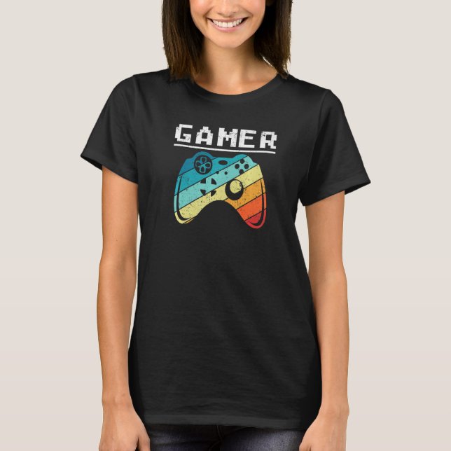T-shirt Fun video games gamer gaming joke quote not gaming (Devant)