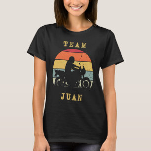 T-shirt Fun Vintage Retro Sunset Juan Motorcycle Rider