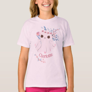 T-shirt Fun Whimsical Pastel Ghost Girl Nommé Halloween