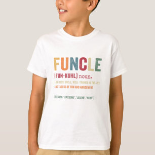 T-shirt Funcle Funny Uncle Définition, Awesome Legend Hero