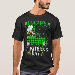 T-shirt Fundy Buffalo Plaid Camion vert Bumble Bee St Part