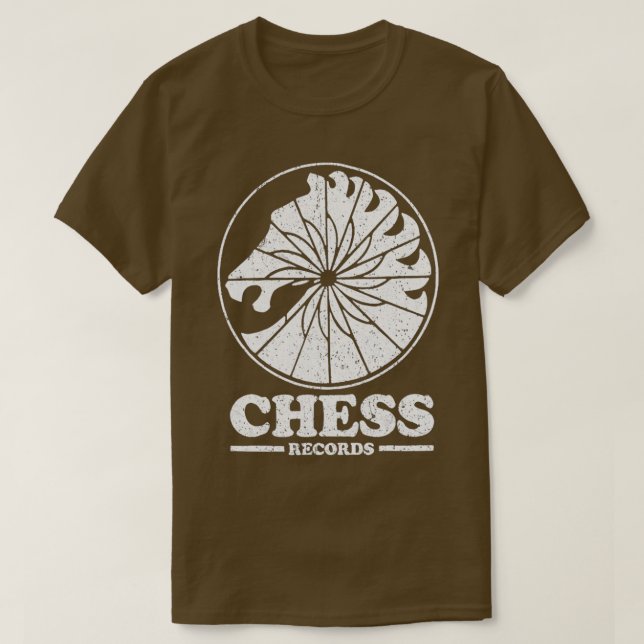 T-shirt Fundy Chess RecordsVintage Déficit Record Étiquett (Design devant)